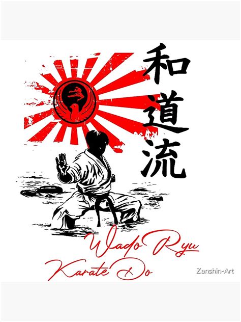 wado ryu karate tekki stance metal print  zanshin art redbubble