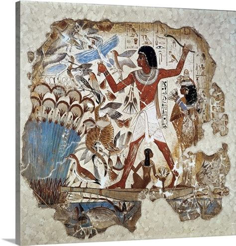 Nebamun Hunting Birds Ancient Egyptian Art Photo Canvas