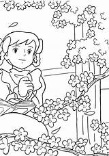 Green Gables Ann Coloring Pages Print Color sketch template