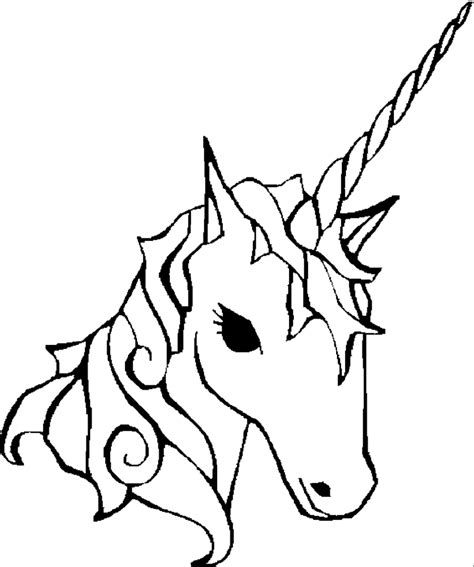 easy unicorn head coloring pages esyasa tiyorum