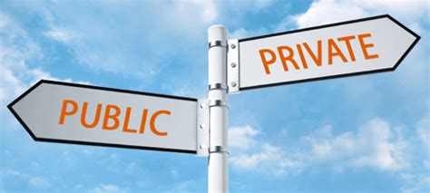 distinction   public company   private company
