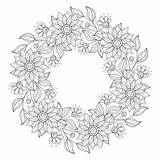 Coloring Pages Flower Floral sketch template