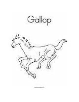 Gallop Coloring Horse Pages Galloping Template Print Cowgirl Change Twistynoodle Running Getcolorings Printable sketch template