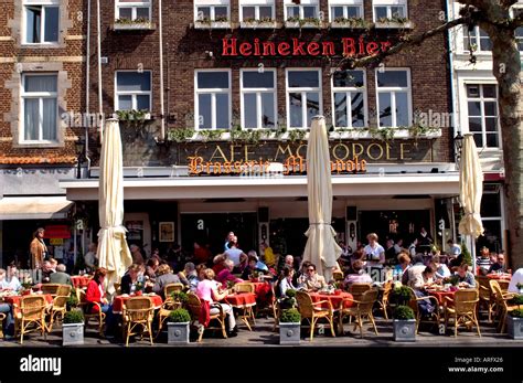 vrijthof maastricht netherlands restaurant bar stock photo alamy