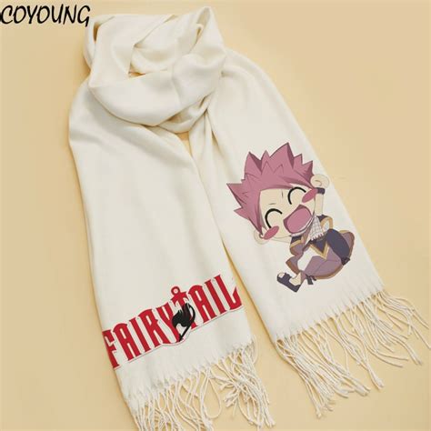 Anime Fairy Tail Cute Natsu Dragneel Scarf Cosplay Soft