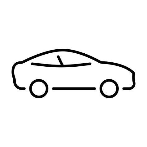 vehicle automobile transportation  icon modern shape  auto sign