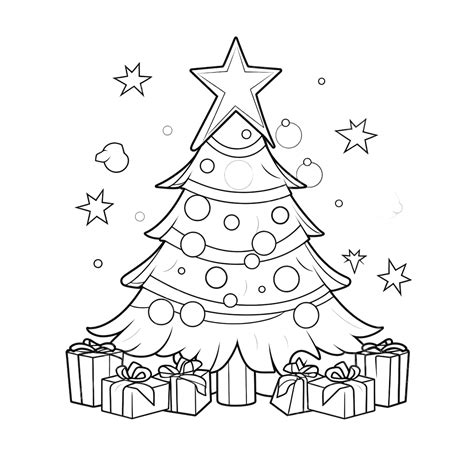 adorable christmas tree coloring pages  kids  adults adorable