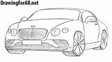 Bentley Draw Coloring Pages Drawing Cars Drawingforall Bmw sketch template