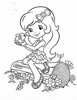 Coloring Pages Nancy Fancy Tea Party Library Clipart Strawberry Shortcake Cartoon sketch template