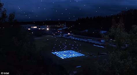 intel drones create  dazzling light show system    step  flying