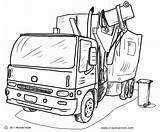 Garbage Truck Coloring Pages Print Car Pdf Does Where Go sketch template
