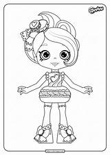 Macy Macaron Shopkins Coloring Printable Pages Whatsapp Tweet Email sketch template