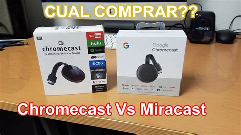 miracast  chromecast en espanol youtube
