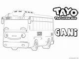 Tayo Mewarnai Coloring4free Sketsa Autobus Gani Paud Terupdate Karakter Papan sketch template