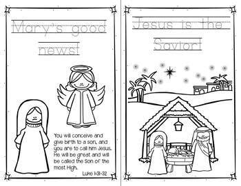 christmas story coloring pages  handwriting practice booklet