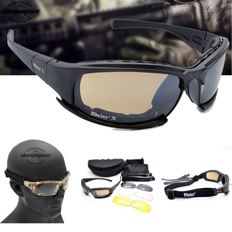 army goggles sunglasses men military sun glasses male 4 lens kit for