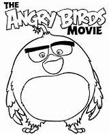 Angry Birds Coloring Pages Bird Topcoloringpages Movie Printable Bomb Color sketch template