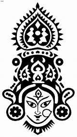 Durga Maa Puja Devi Navratri Kali Diwali Bengali Satta Ganesha sketch template