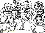 Belle Baby Coloring Pages Princess Disney Getcolorings Bell sketch template