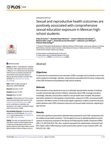pdf sexual and reproductive health outcomes are