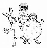 Burgers Bobs Louise Getdrawings Ghibli Totoro Miyazaki Belcher Galery Chocobo 5w Template sketch template