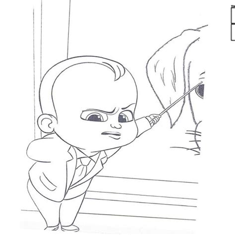 boss baby coloring pages  hat  printable coloring pages