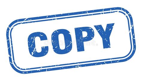 copy stamp stock vector illustration  square seal
