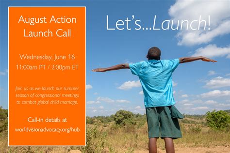 launch call promo photo final  world vision advocacy