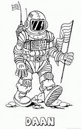 Daan Naam Astronaut sketch template