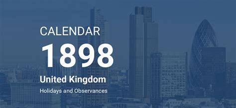 year  calendar united kingdom