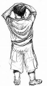 Boy Sad Drawing Getdrawings sketch template
