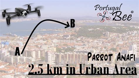 parrot anafi range test  km  urban area  telemetry data youtube