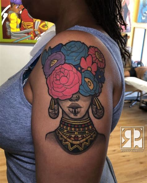 Tattoos On Dark Skin Females