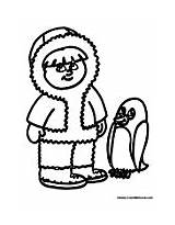Antarctica Pages Coloring Penguin Kid Colormegood sketch template