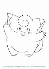 Pokemon Drawing Draw Clefairy Coloring Drawingtutorials101 Sketch Drawings Learn Scaffolding Pikachu Step Getdrawings Painting Pages Ausmalbilder sketch template