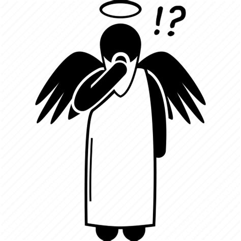 angel god thinking icon   iconfinder