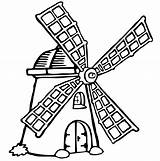 Windmill Dutch Drawing Getdrawings Eolico sketch template