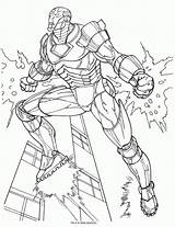 Coloring Pages Ironman Printable Iron Man Everfreecoloring sketch template