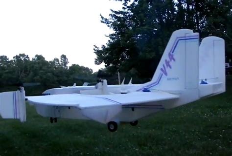 rc quad motor tilt rotor transport model airplane news