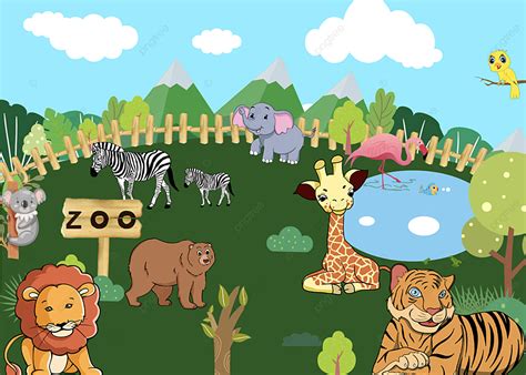 gambar animasi kebun binatang terbaru