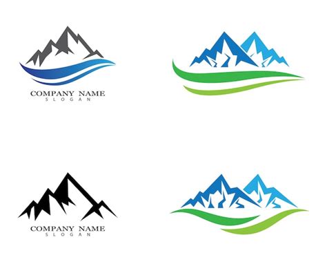 bergen logo sjabloon premium vector