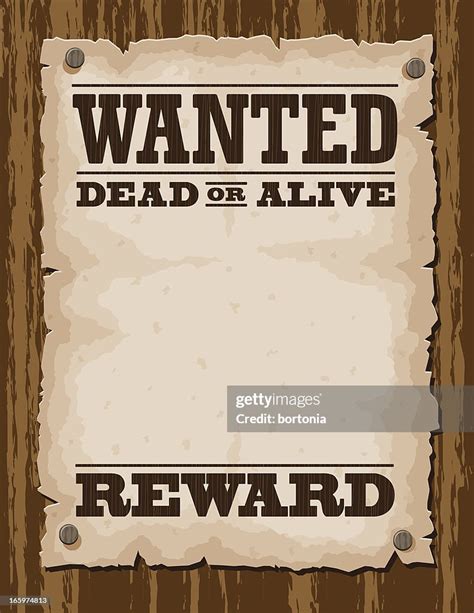 vector illustration  wanted poster template high res vector graphic