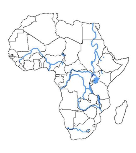Blank Map Of Africa With Rivers Zip Code Map