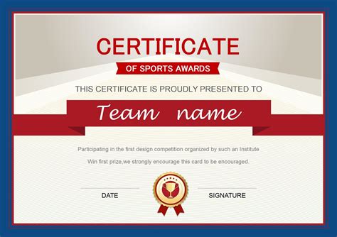 word  certificate  sports awardsdoc wps  templates