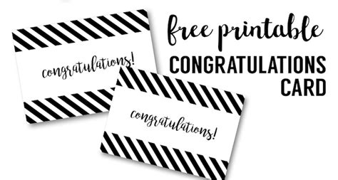 printable congratulations card paper trail design