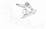Snowboard Jazda Coloring Kolorowanka Druku Wydrukuj Malowankę Drukowanka Transporte sketch template