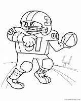 Quarterback Getcolorings Colo sketch template