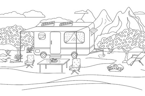 camping color pages  kids clip art library  camping coloring