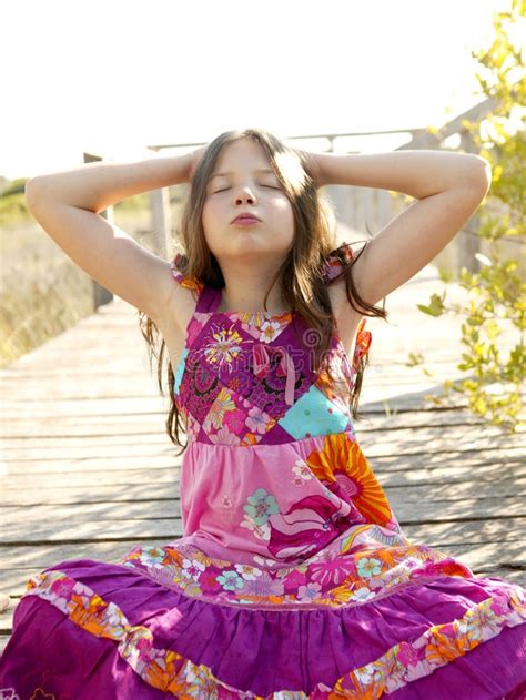 hippy purple dress teen girl relaxed outdoors stock image image of beauty hippy 9013245