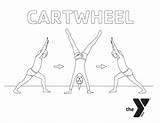Cartwheel sketch template